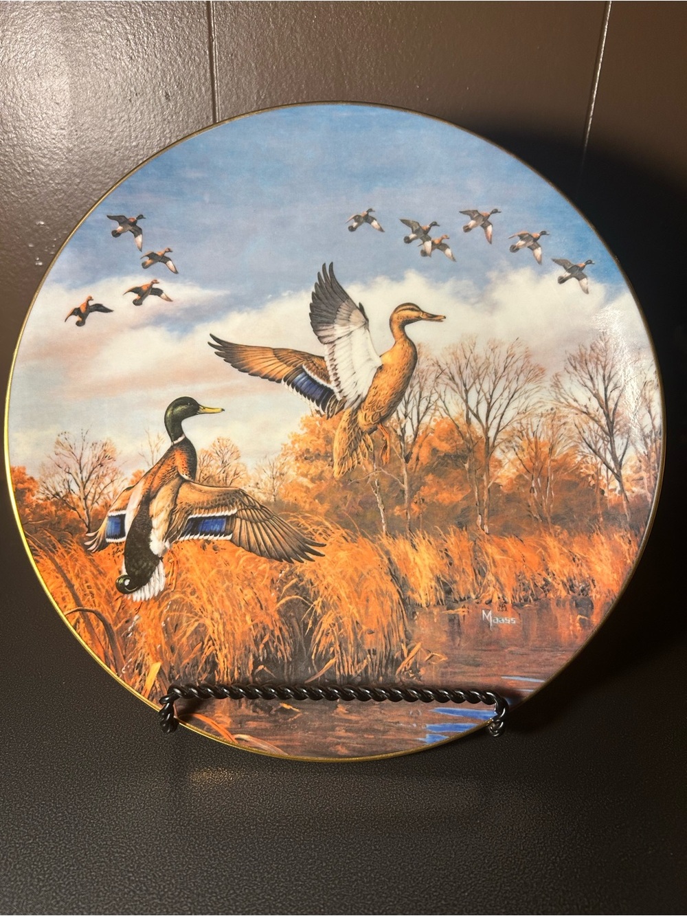 David Maass Collector Plate, “Joining Up” Gorham Brown and Bigelow